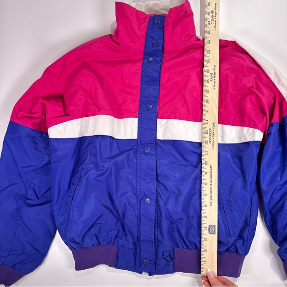 Eddie Bauer Pink and Blue Colorblock Jacket - Picture 10 of 11